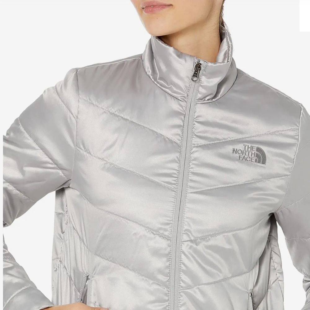 north face tamburello silver grey jacket